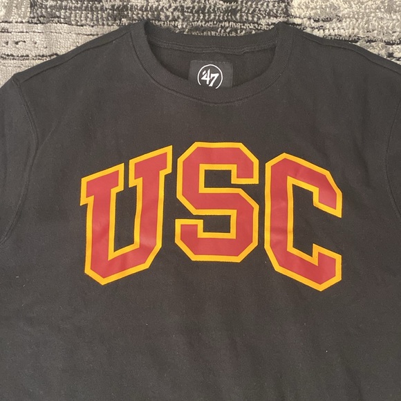 Men’s 47 Brand USC Trojans Crew Sweatshirt Medium *worn once* - Picture 2 of 4